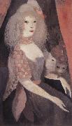 Marie Laurencin Bulis and cat oil on canvas